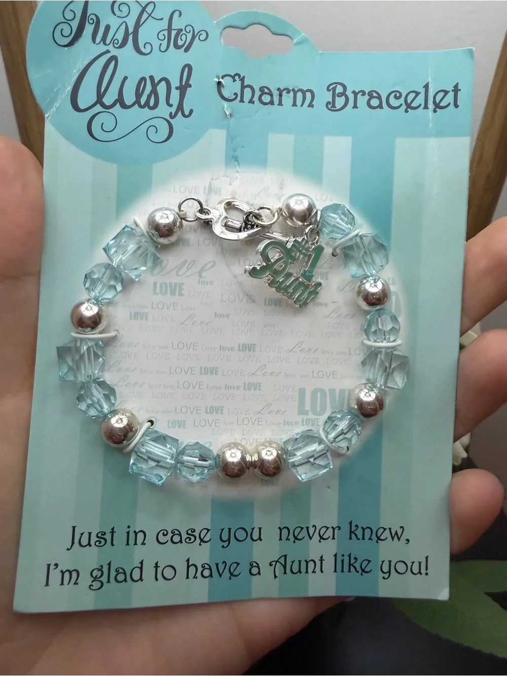 Charm Bracelet - Light Blue #1 Pendant